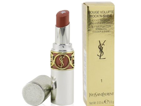 Yves Saint Laurent Rouge Volupte Rock N Shine Lipstick - # 01 Nude Solo  3.5g 0.12oz Online Sale