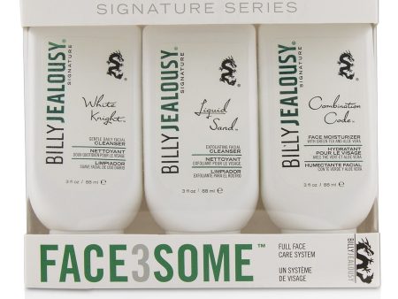 Billy Jealousy Face3Some Kit: Face Moisturizer 88ml + Exfoliating Facial Cleanser 88ml + Gentle Daily Facial Cleanser 88ml (Unboxed)  3pcs Hot on Sale