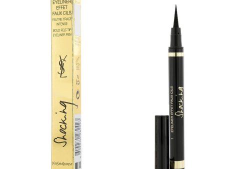 Yves Saint Laurent Eyeliner Effet Faux Cils Shocking (Bold Felt Tip Eyeliner Pen) - # 1 Black  1.1ml 0.04oz For Cheap