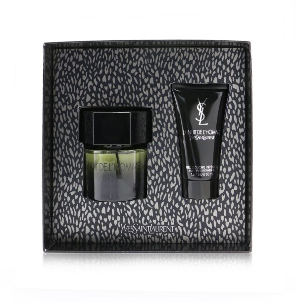 Yves Saint Laurent La Nuit De L Homme Coffret: Eau De Toilette Spray 60ml 2oz + Shower Gel 50ml 1.6oz  2pcs For Sale