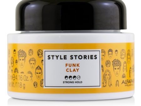 AlfaParf Style Stories Funk Clay (Strong Hold)  100ml 4.16oz For Sale