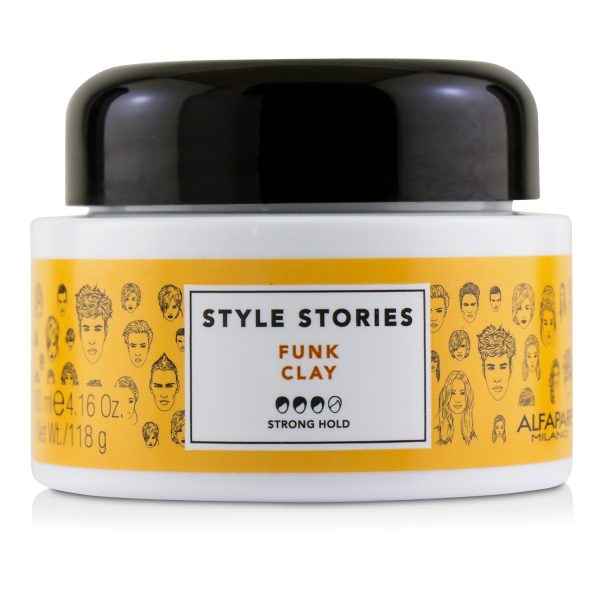 AlfaParf Style Stories Funk Clay (Strong Hold)  100ml 4.16oz For Sale