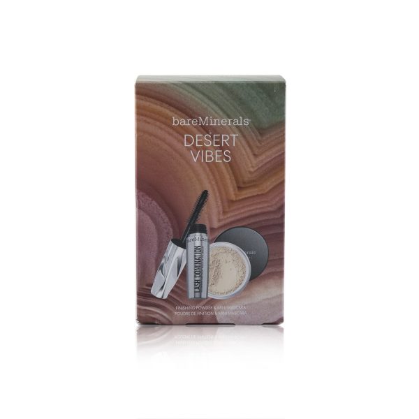 BareMinerals Desert Vibes Finishing Powder & Mini Mascara Set  2pcs For Sale