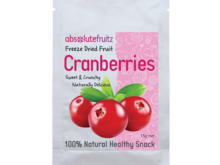 Absolute Fruitz AbsoluteFruitz Freeze-Dried Whole Cranberries 15g Hot on Sale