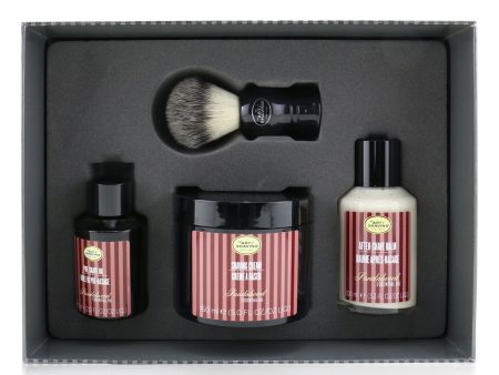 The Art Of Shaving 4 Elements Shaving Full Size Kit - Sandalwood: Pre-Shave Oil 60ml + Shaving Cream 150ml + After-Shave Balm 100ml + Genuine Badger Brush  4pcs Sale