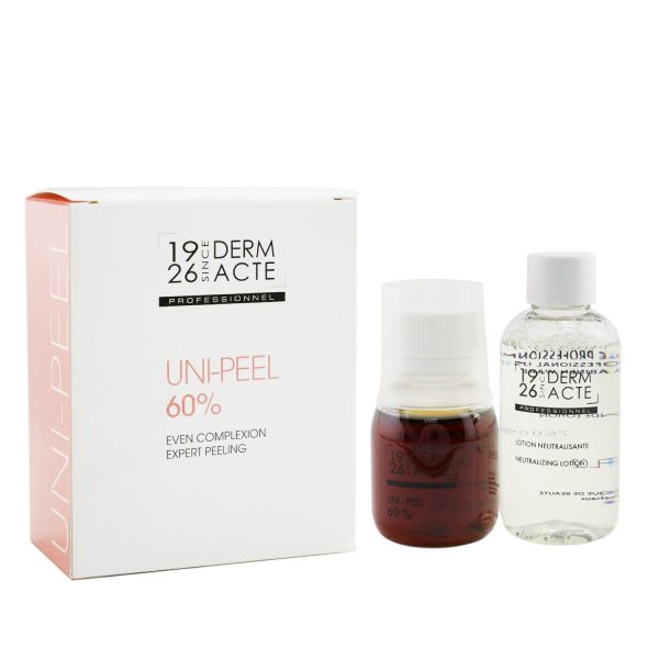 Academie Uni-Peel 60% Kit : 1x Uni-Peel 60% 50ml 1.7oz, 1x Neutralizing Lotion 75ml 2.5oz, 1x Measuring Cup (Salon Product)  3pcs For Cheap