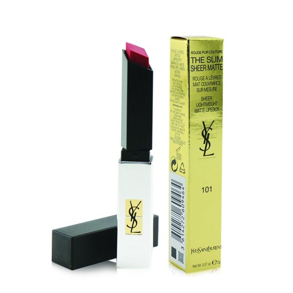 Yves Saint Laurent Rouge Pur Couture The Slim Sheer Matte Lipstick - # 112 Raw Rosewood  2g 0.07oz Supply