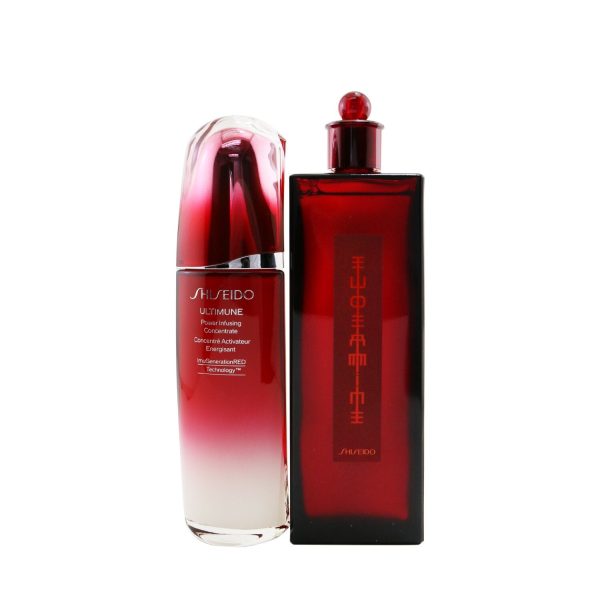 Shiseido Ultimune Power & Revitalizing Set: Ultimune Power Infusing Concentrate 100ml + Eudermine Revitalizing Essence 200ml  2pcs Cheap